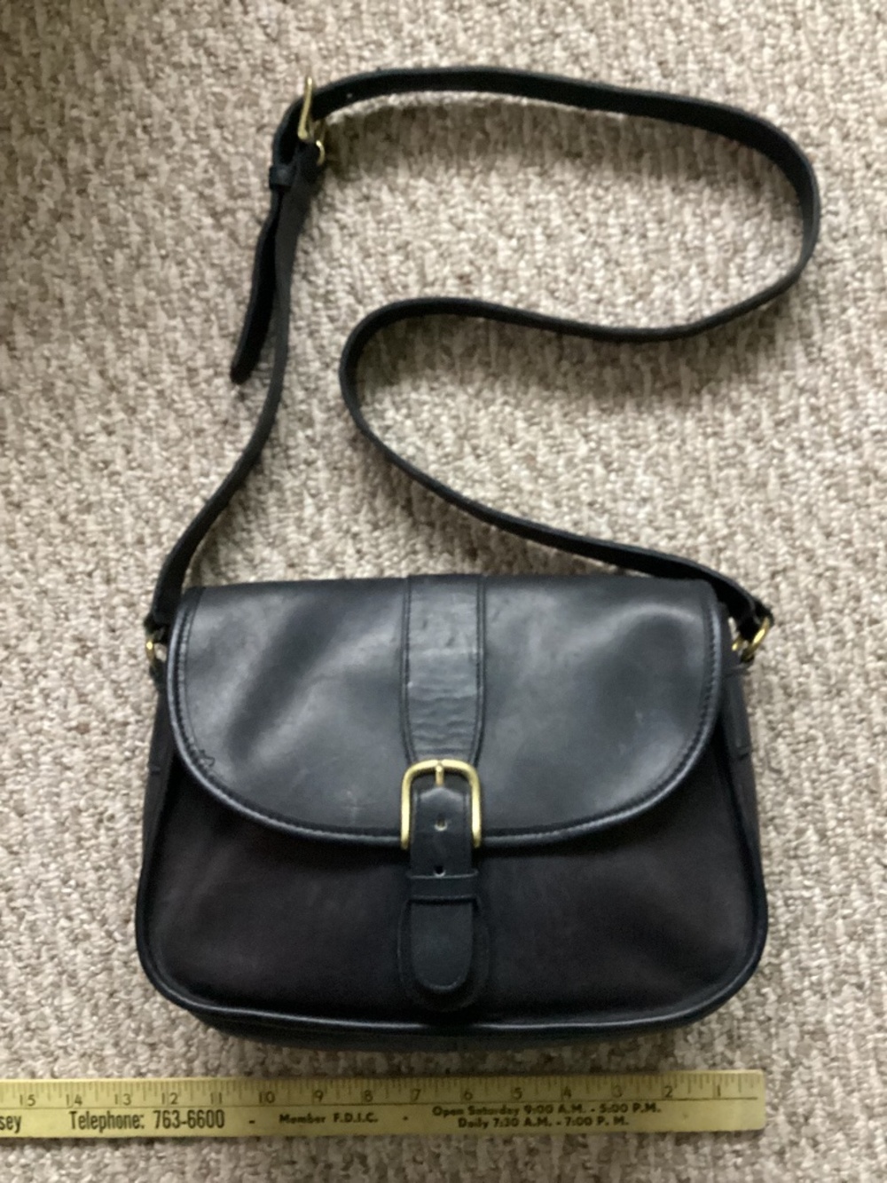 Vtg Coach Leather Shoulder Bag